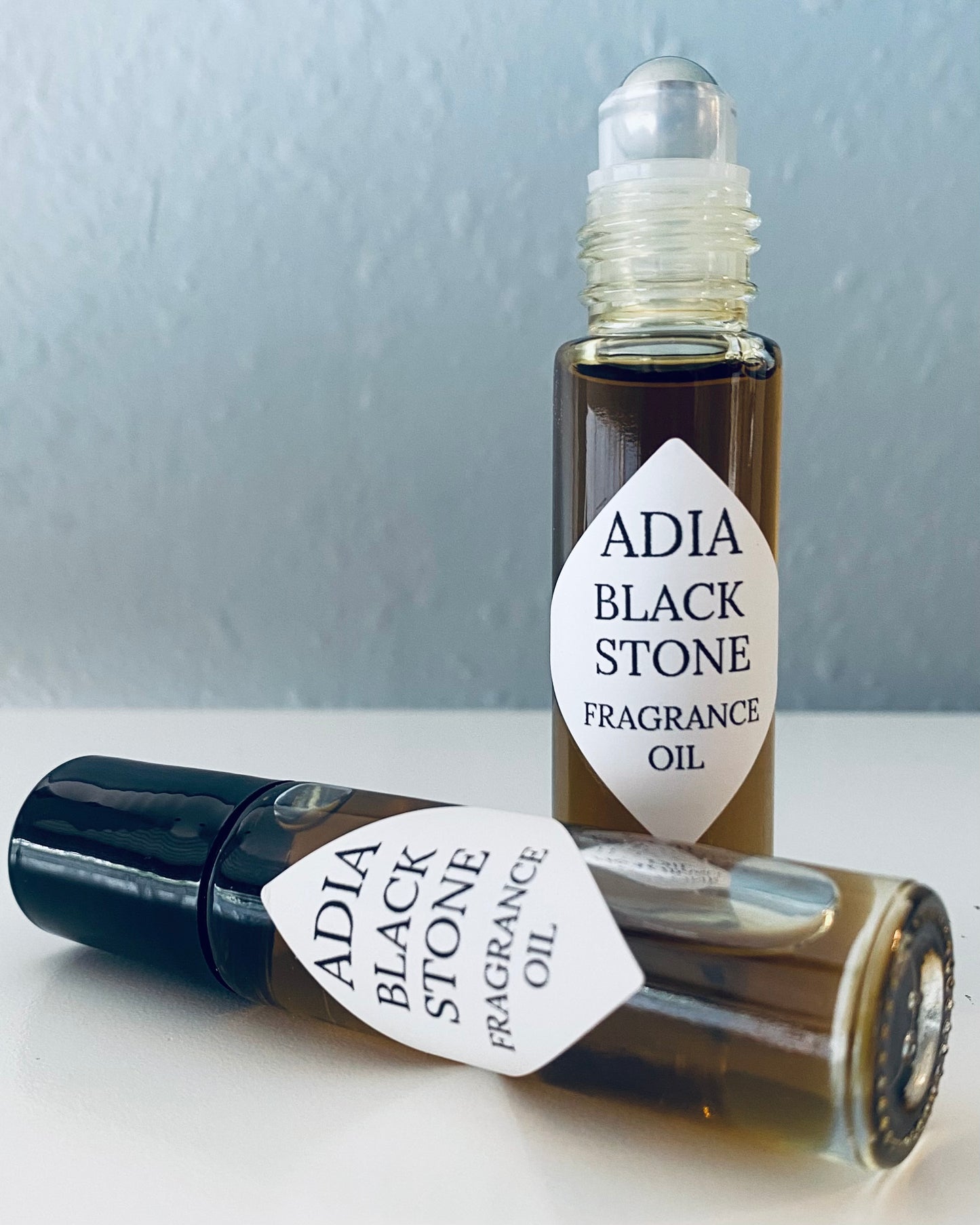 Travel-friendly natural fragrance oil made with a clean essential oil blend that is deep, dark, and powerful.