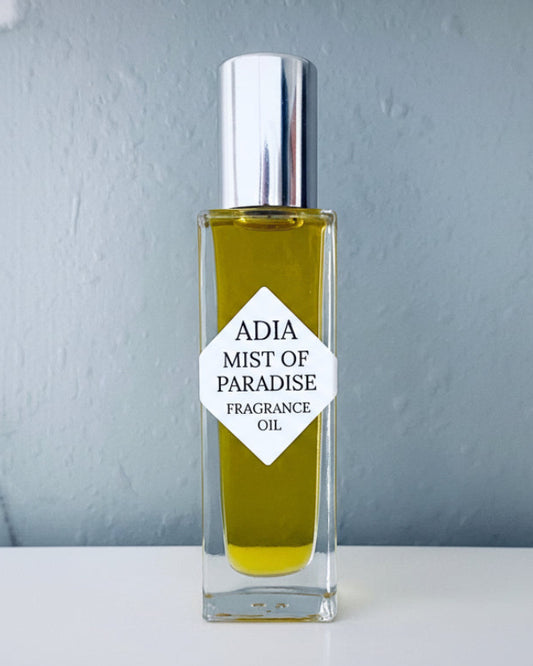 Travel-friendly natural fragrance oil in a square shaped roll-on bottle made with a clean essential oil blend that will transport you to the ultimate state of freshness.
